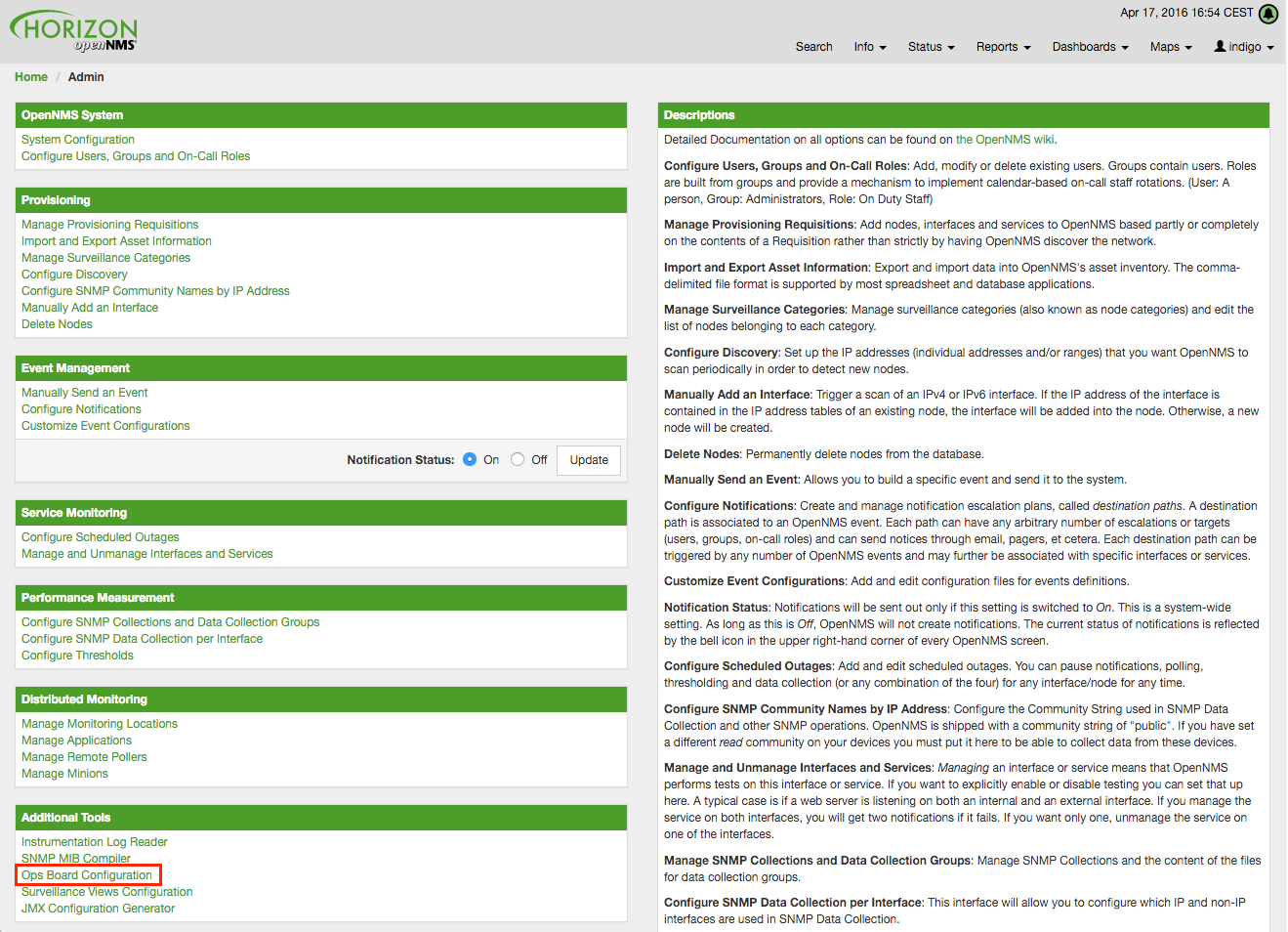 03 admin configure opsboard